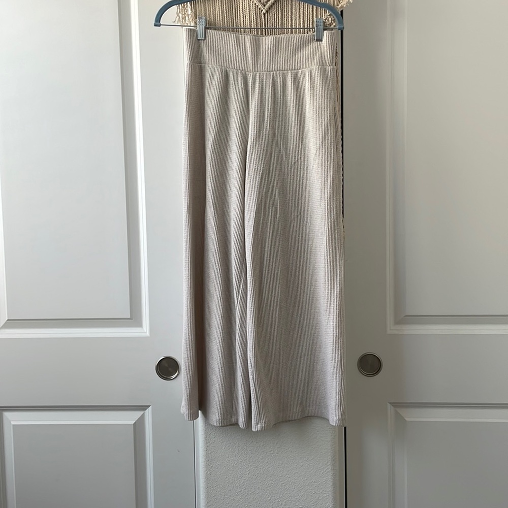 Abercrombie & Fitch wide leg waffle lounge pants